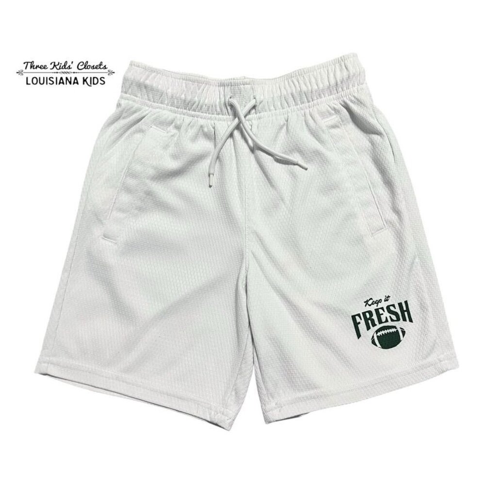 Old Navy M (8) White Football Athletic Shorts
